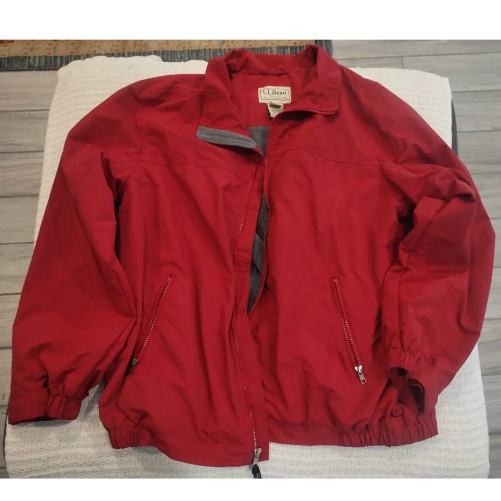 L.L. Bean Warm-Up Fleece-Lined Bomber Jacket Men's XL